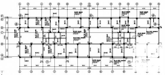 6层桩基础框架住宅楼结构CAD施工图纸 - 1