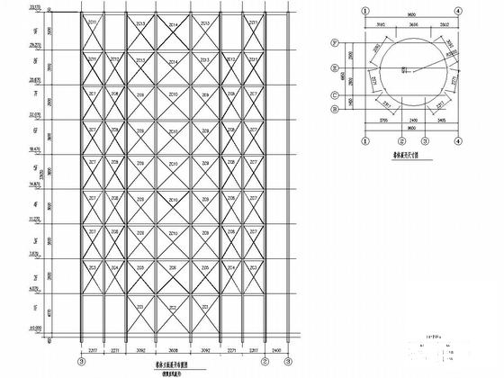 30米高电视发射塔结构CAD施工图纸（轻钢结构） - 4