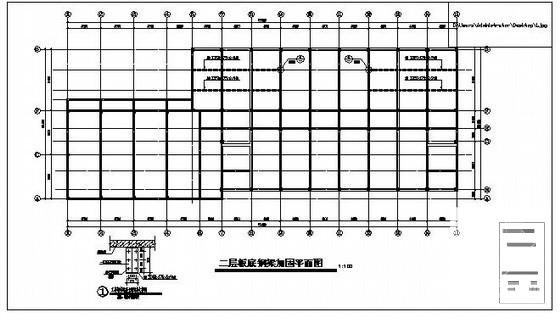 5层框架结构中学实验楼图纸书室改造加固建筑施工CAD图纸 - 1