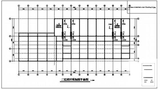 5层框架结构中学实验楼图纸书室改造加固建筑施工CAD图纸 - 4