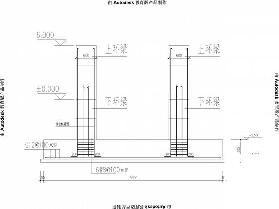 8层独立基础钢框架厂房结构CAD施工图纸（7度抗震）(平面布置图) - 4