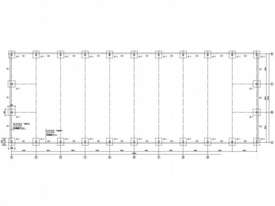 25米跨独立基础门式刚架厂房结构CAD施工图纸（8度抗震）(平面布置图) - 2