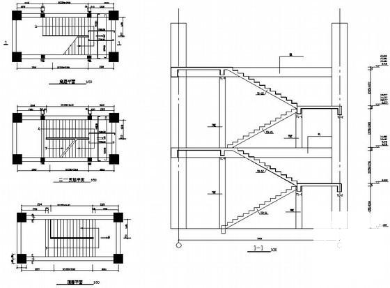 5层框架结构高校实训楼建筑CAD施工图纸 - 4