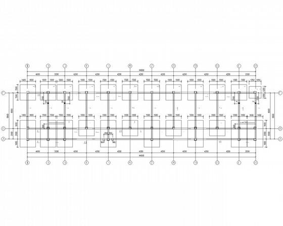 5层中学框架结构教学楼建筑施工CAD图纸（独立基础） - 1