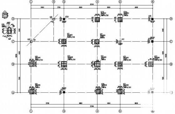 6层框架结构独立基础商业楼结构CAD施工图纸 - 3