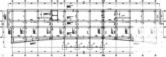 6层筏形基础框架综合楼结构CAD施工图纸（8度抗震）(地下室顶板) - 3
