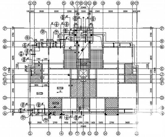 9层异形柱框架剪力墙结构住宅楼结构CAD施工图纸（7度抗震） - 1