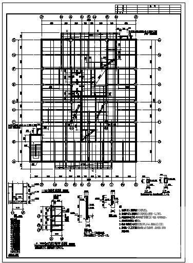 12层框剪商品住宅楼结构设计图纸(平面布置图) - 4