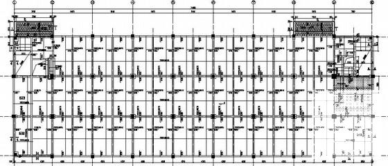 5层框架桩基础工业厂房结构CAD施工图纸（6度抗震）(现浇钢筋混凝土) - 3