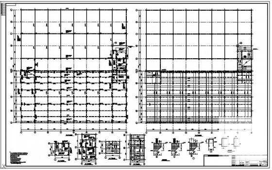 5层框架厂房结构设计方案CAD图纸(布置详图) - 4