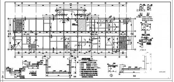 8层框架结构住宅楼结构设计方案CAD图纸 - 1