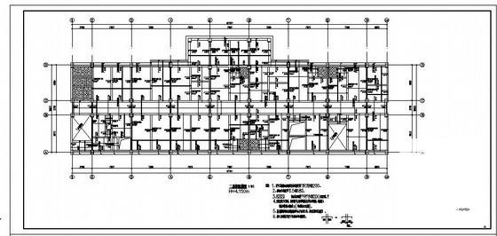 8层框架结构住宅楼结构设计方案CAD图纸 - 3