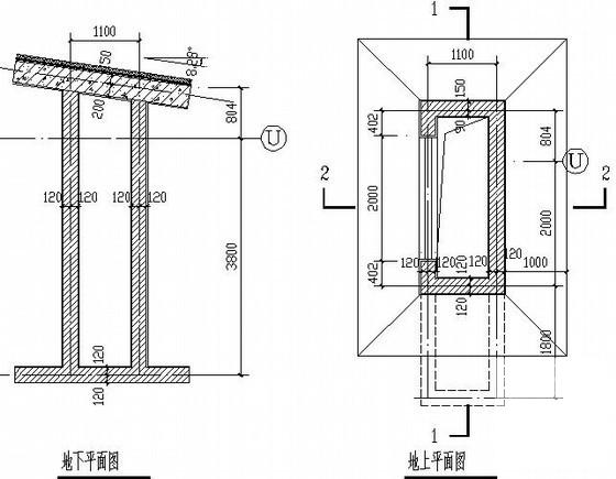 空心板地下车库结构CAD施工图纸 - 4