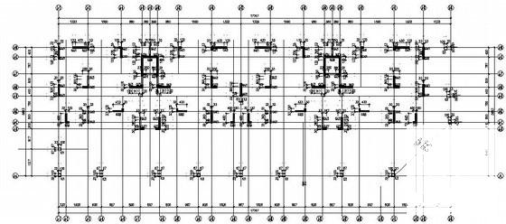 24层剪力墙结构住宅楼结构设计CAD施工图纸(平面布置图) - 2