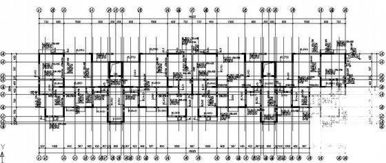 24层剪力墙结构住宅楼结构设计CAD施工图纸(平面布置图) - 3