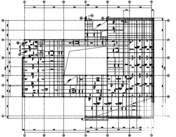 2层教工活动中心框架结构CAD施工图纸(平面布置图) - 3