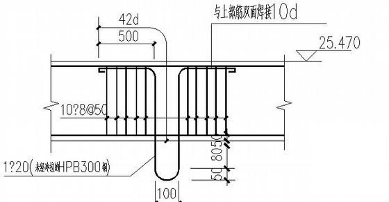 2层教工活动中心框架结构CAD施工图纸(平面布置图) - 4