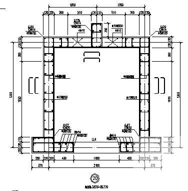 小区框架2层地下室结构CAD施工图纸(梁平法配筋图) - 3