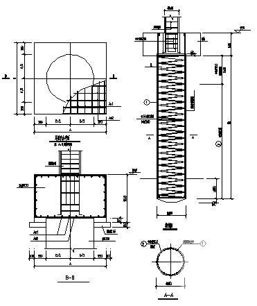 小区框架2层地下室结构CAD施工图纸(梁平法配筋图) - 4