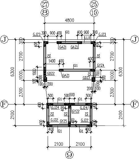 张家港15层剪力墙住宅楼结构CAD施工图纸(自行车坡道) - 3