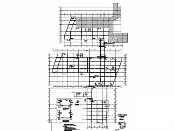 框架结构人防地下室结构CAD施工图纸 - 1