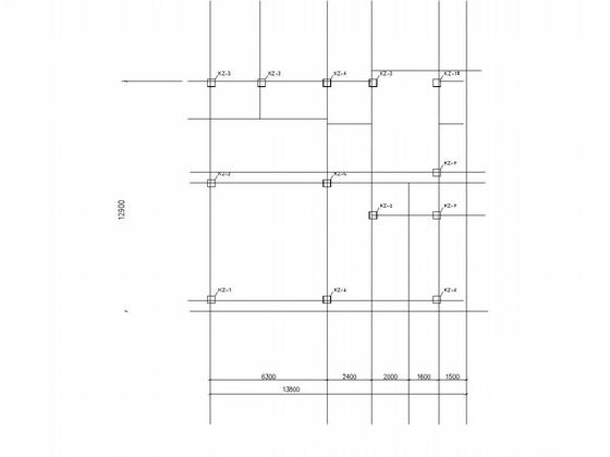 3层框架结构独立别墅结构CAD施工图纸（6度设防） - 4