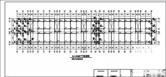 6度区6层框架结构住宅楼结构设计方案CAD施工图纸 - 1