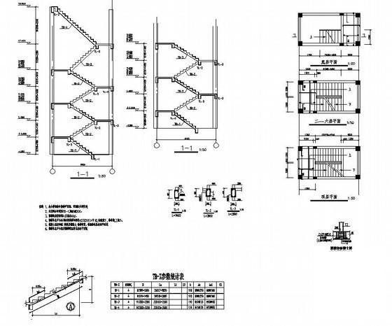 6层带跃层框架住宅楼结构设计图纸（2011.08）(基础平面布置) - 3