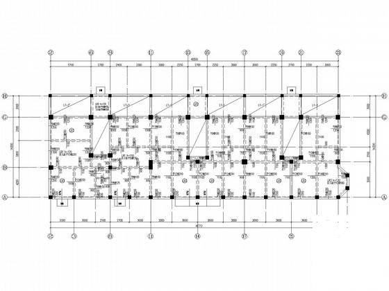 6层独立基础框架办公楼结构CAD施工图纸 - 3