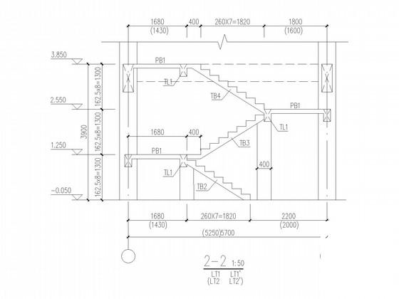 6层独立基础框架办公楼结构CAD施工图纸 - 4