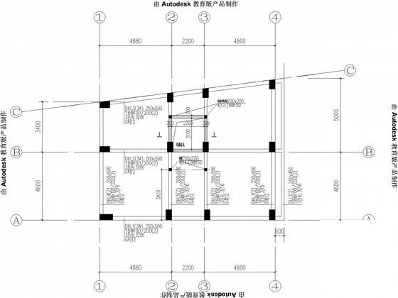 11层小高层框剪结构住宅楼结构设计CAD施工图纸（桩基础） - 1