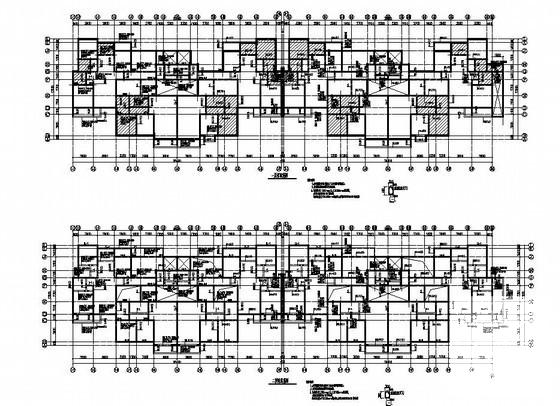 33层剪力墙住宅结构设计CAD图纸(2、5号楼)(梁配筋图) - 2