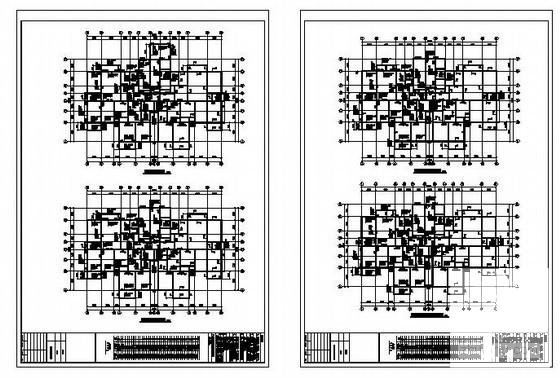 33层剪力墙住宅楼结构设计方案CAD图纸 - 2