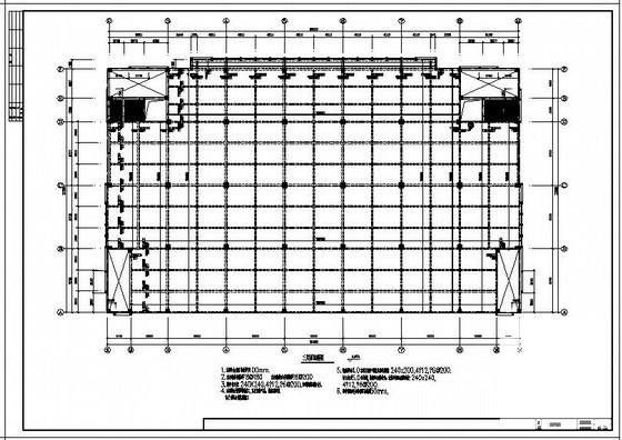 5层框架厂房结构设计方案CAD图纸 - 3