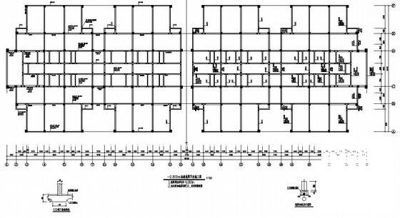 德钦县小学4层宿舍楼结构设计CAD图纸(梁平法施工图) - 2
