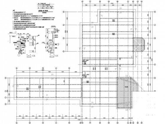 2层独立基础框架售楼部结构CAD施工图纸 - 3