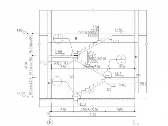 2层独立基础框架售楼部结构CAD施工图纸 - 4