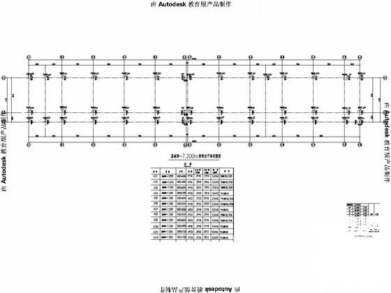 6层桩基础框架结构学生宿舍结构设计CAD施工图纸 - 2