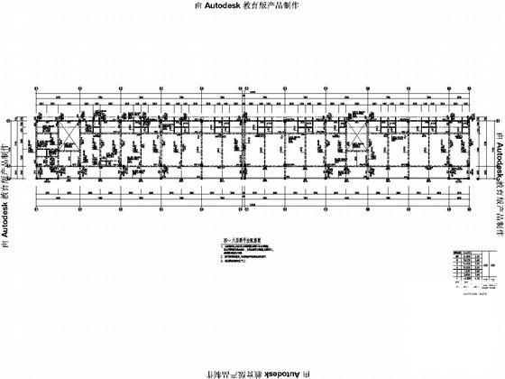 6层桩基础框架结构学生宿舍结构设计CAD施工图纸 - 3