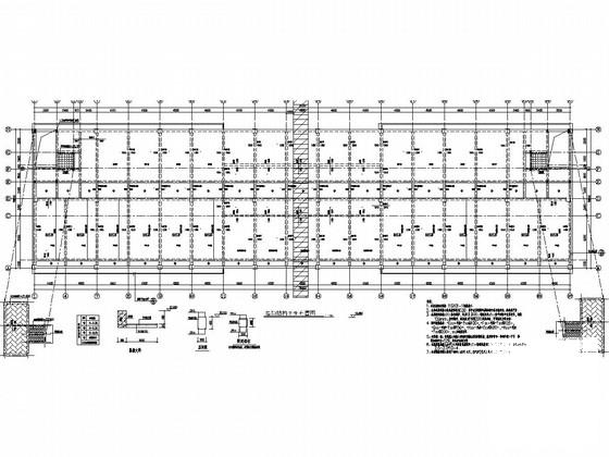 5层桩基础框架结构配件楼结构CAD施工图纸 - 4