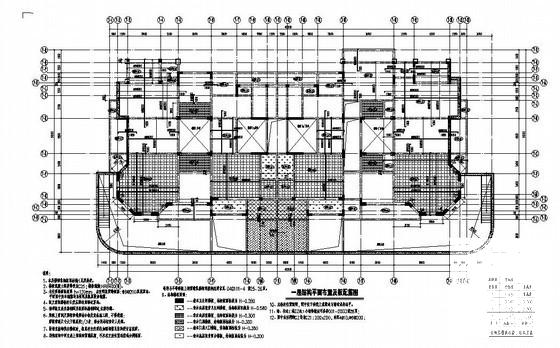 异形柱剪力墙住宅结构设计方案施工图纸(平面布置图) - 1