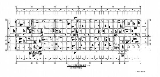 16层框剪商住楼结构设计方案CAD施工图纸 - 3