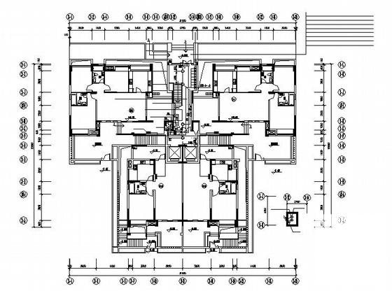 框架结构18层住宅楼小区电气CAD施工图纸(火灾自动报警系统) - 1