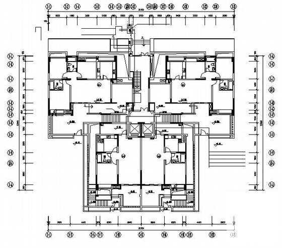 框架结构18层住宅楼小区电气CAD施工图纸(火灾自动报警系统) - 3