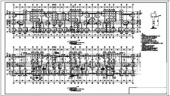 5层剪力墙住宅楼结构设计CAD图纸(梁平法施工图) - 1