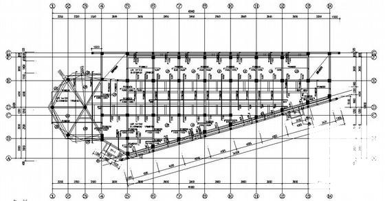 两层独立基础框架临时房住宅楼结构CAD施工图纸 - 1