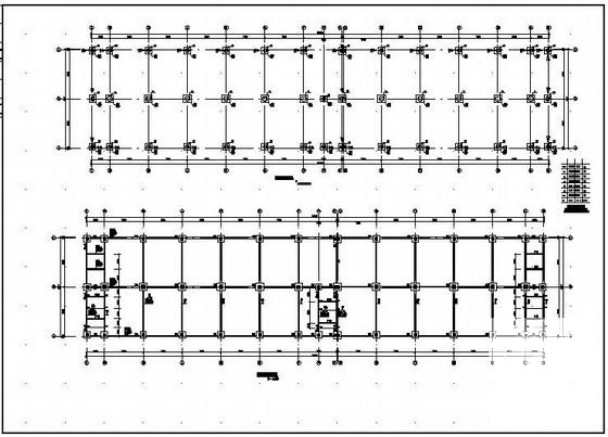 5层桩基础框架厂房结构CAD施工图纸（7度抗震） - 3