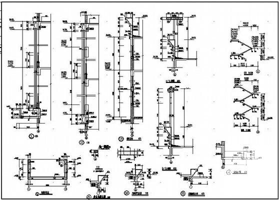 5层桩基础框架厂房结构CAD施工图纸（7度抗震） - 4