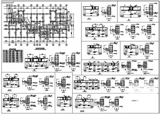 8层桩基础住宅楼结构CAD施工图纸（7度抗震）(平面布置图) - 4