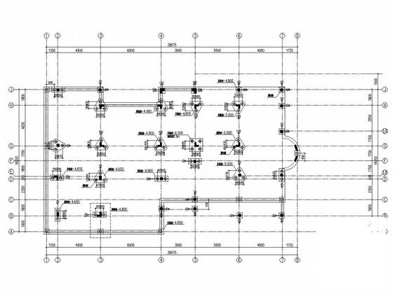 5层桩基础框架结构住宅楼结构CAD施工图纸（7度抗震）(梁平法配筋图) - 1